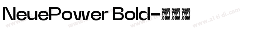 NeuePower Bold字体转换